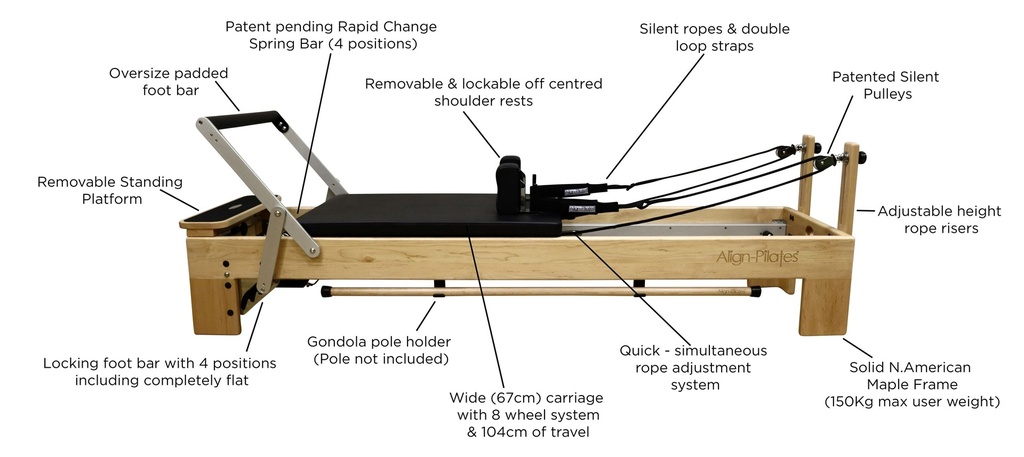 M8-Pro Maple Reformer & Sitting Box