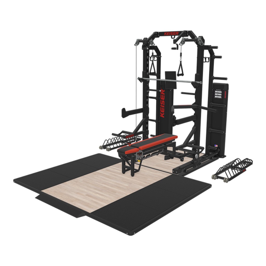 [Keiser__003104B4] Keiser A400 Half Rack 9'