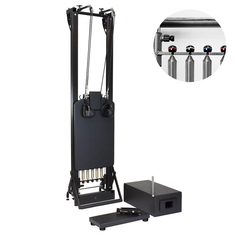 [Merrithew__ST-11068] SPX® Max Reformer Bundle with Vertical Stand and High Precision Gearbar (Jet Black)