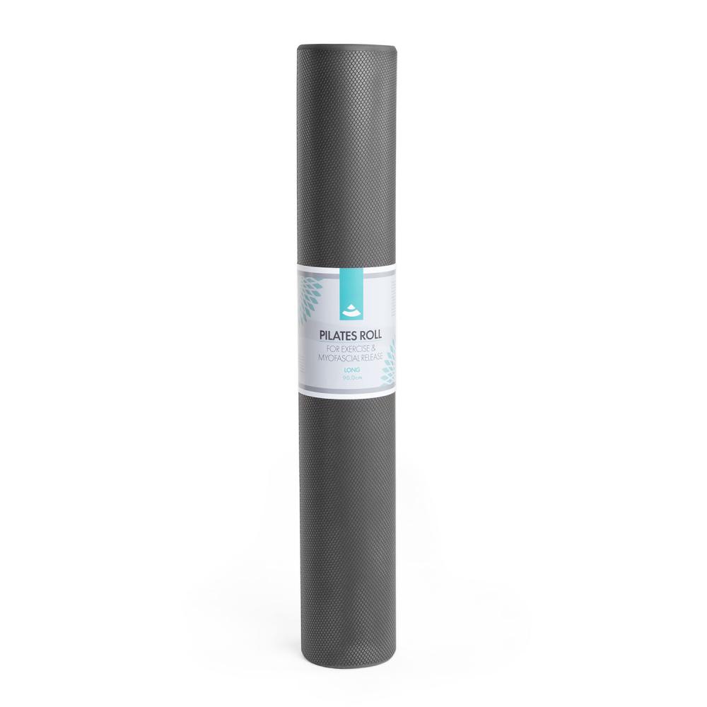 Pilates valj, antracit, dolgi, 90 cm