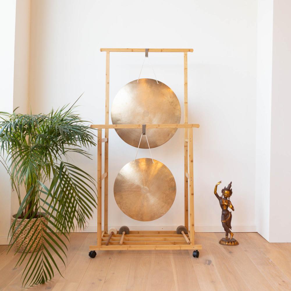 Brass Gong by bodhi, 45 cm, approx. 2.4 kg, incl. felt mallet