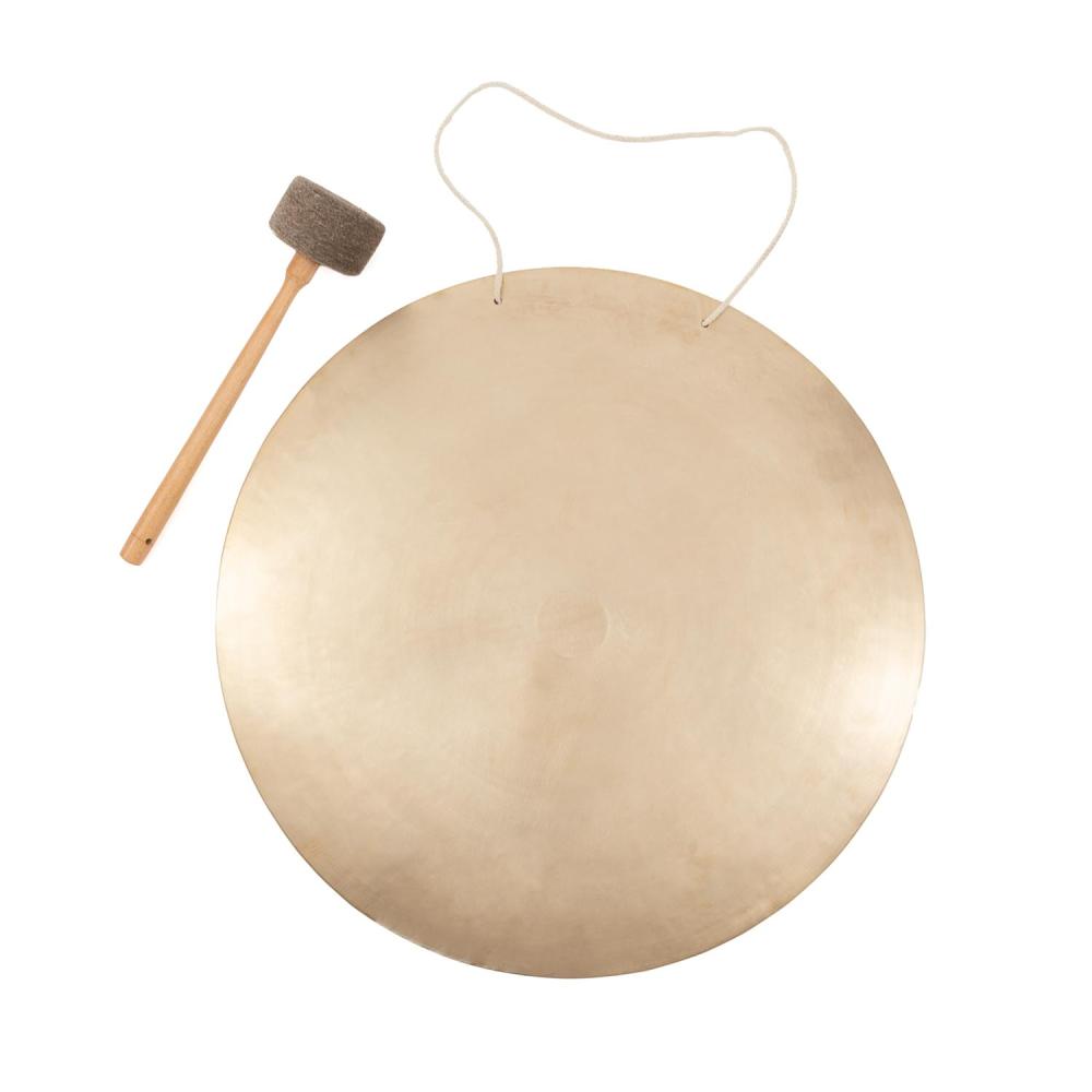 [Bodhi__GONG60] Medeninasti gong bodhi, 60 cm, pribl. 5 kg, s tolkalom iz klobučevine