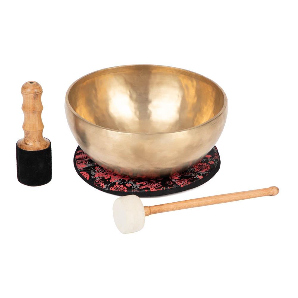 [Bodhi__KS30] Tibetan Singing Bowl by bodhi, 30 cm, approx. 2700 g, incl. cushion, felt mallet and wooden striker