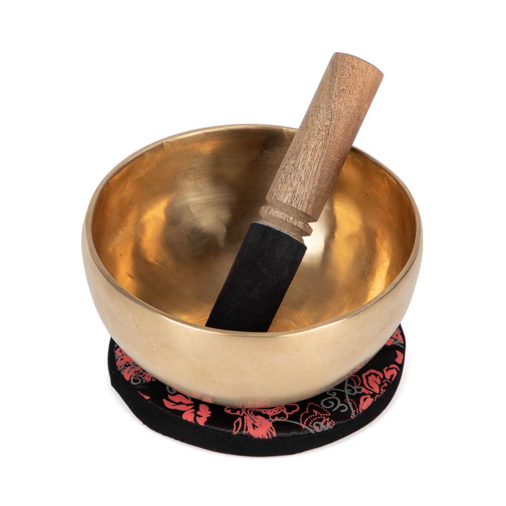 [Bodhi__KS15] Tibetan Singing Bowl by bodhi, 15 cm, approx. 770 g, incl. cushion and wooden striker